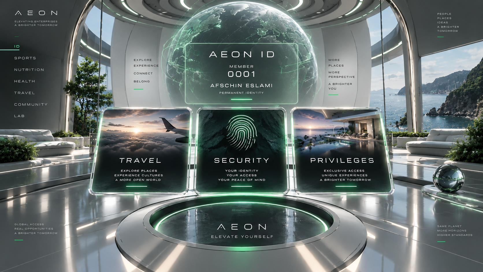 AEON ID interface